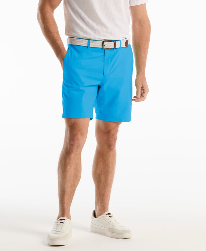 8" Technical Flat Front Golf Short (Malibu Blue) 