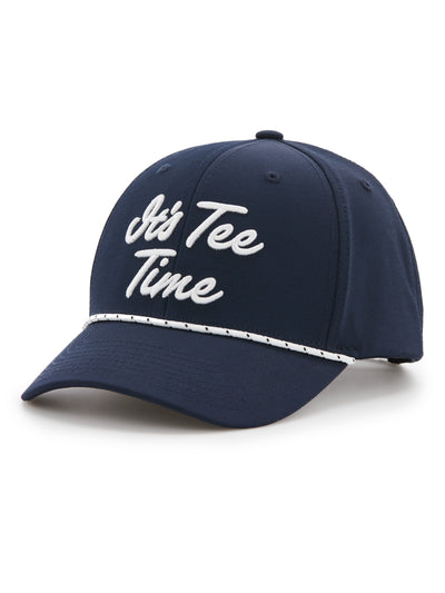 Tee Time Script Golf Cap (Black Iris) 