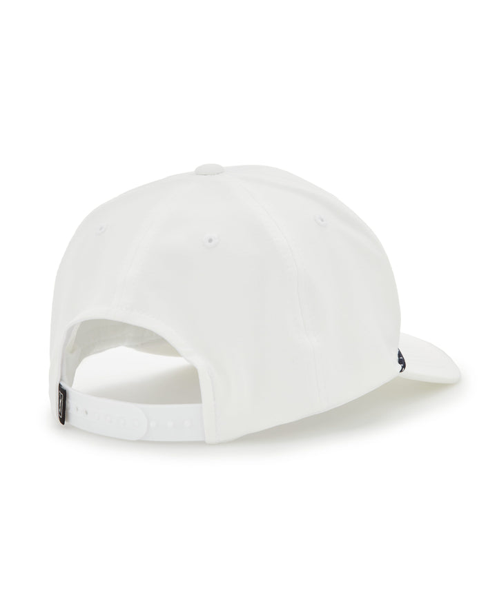 Tee Time Script Golf Cap (Bright White) 