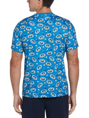 Men's Tennis Print Crew Neck Tee