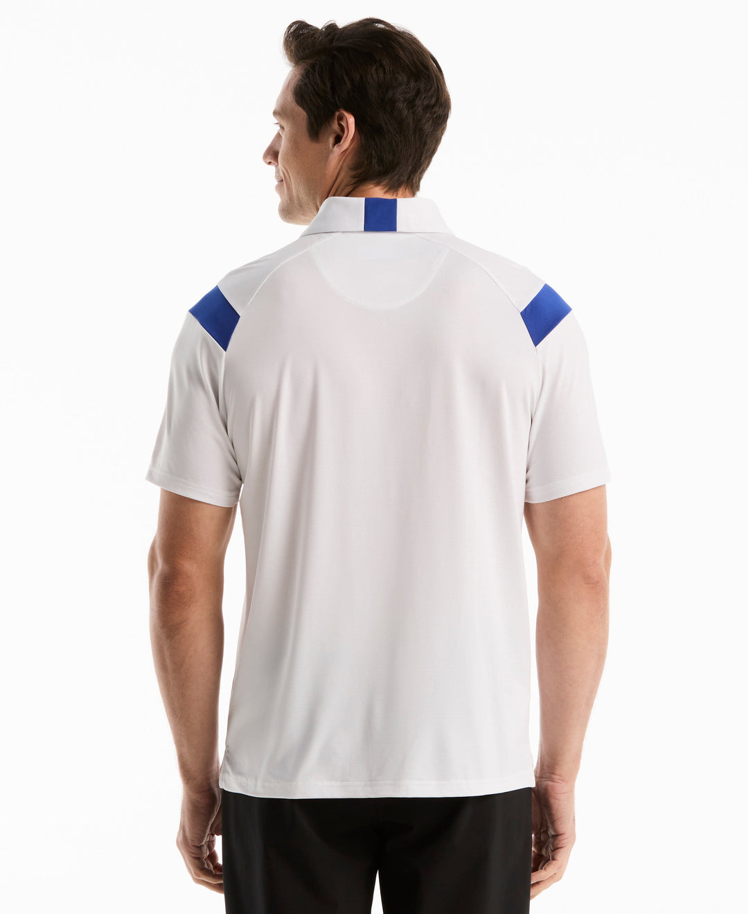 Tennis Raglan Stripe Polo (Bright White) 