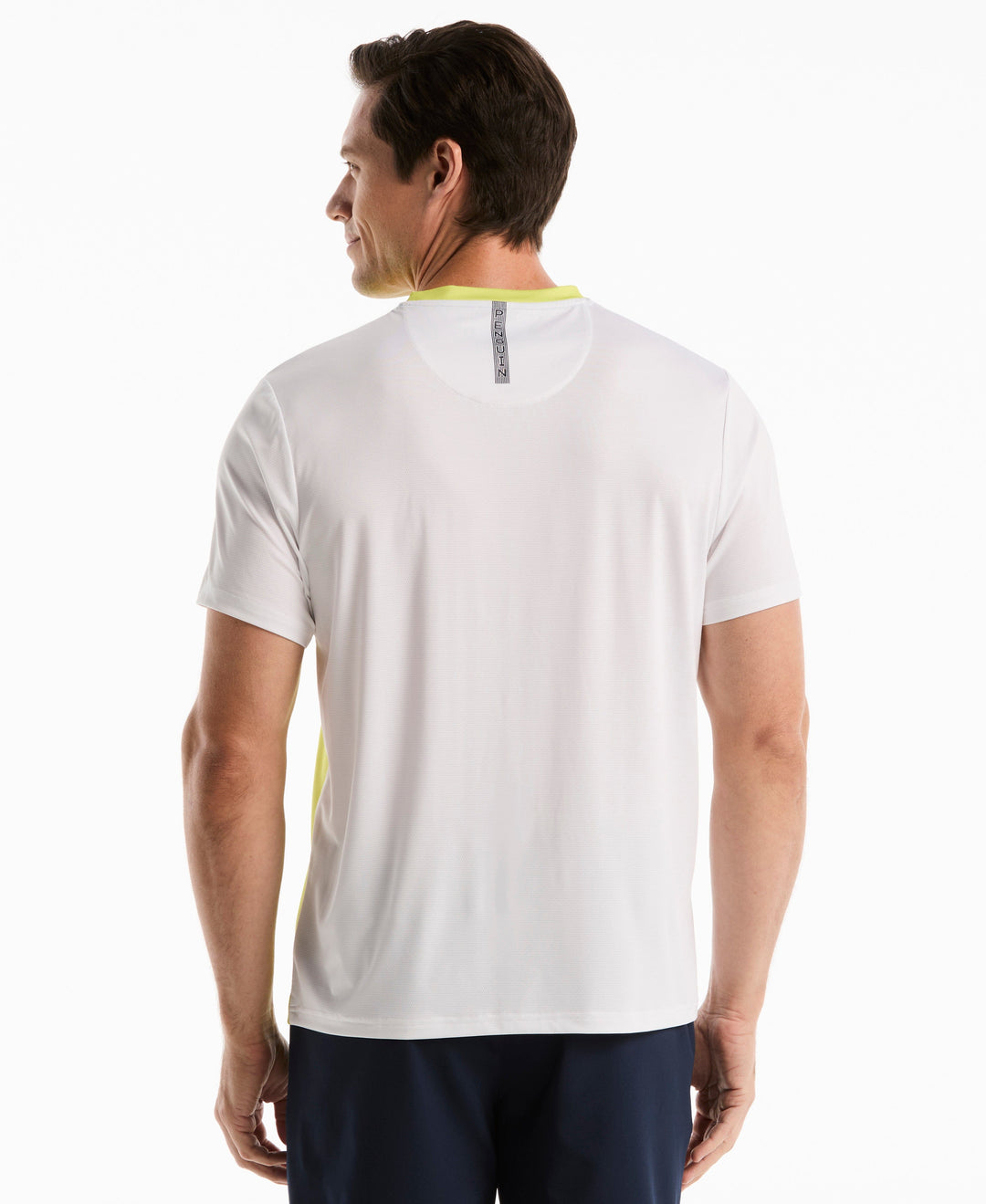 Tennis Vertical Ombre Crew Shirt (Sulphur Spring) 