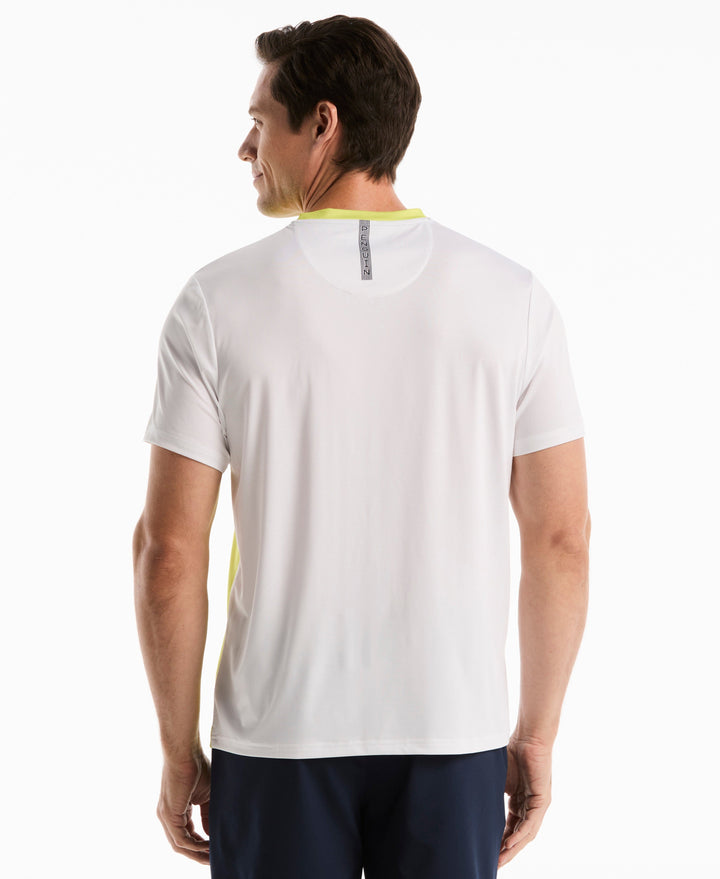Tennis Vertical Ombre Crew Shirt (Sulphur Spring) 