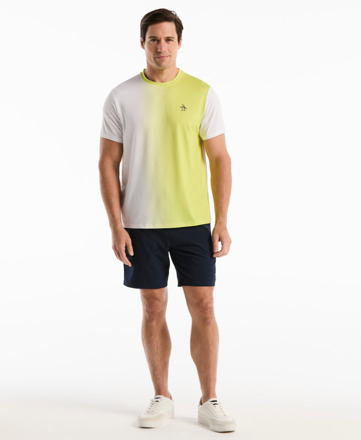 Tennis Vertical Ombre Crew Shirt (Sulphur Spring) 