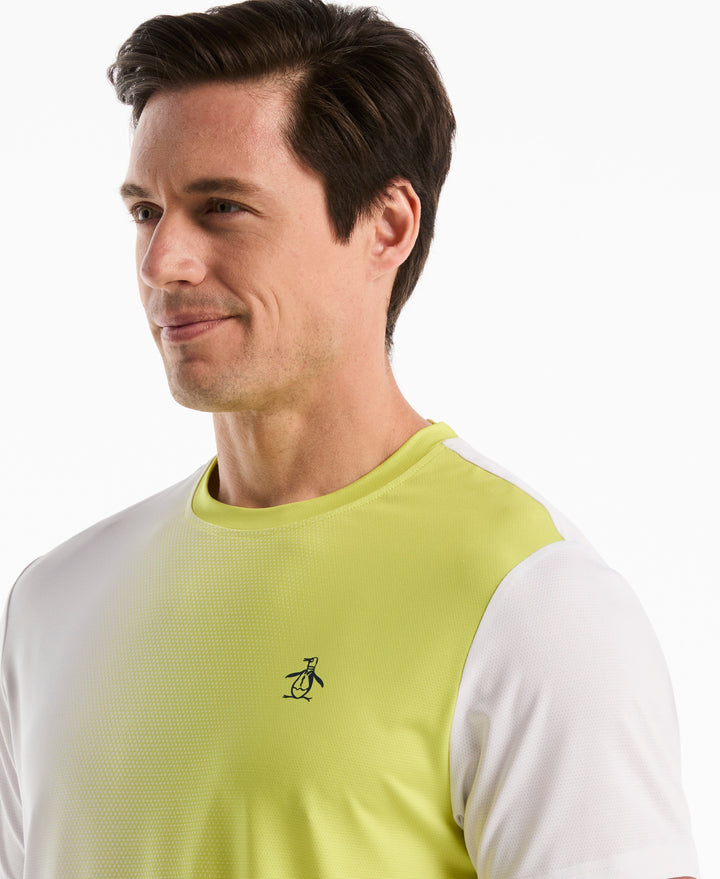 Tennis Vertical Ombre Crew Shirt (Sulphur Spring) 
