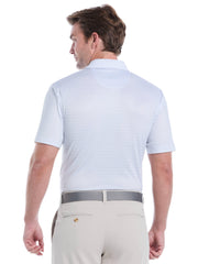 Men's Textured Chevron Geo Polo
