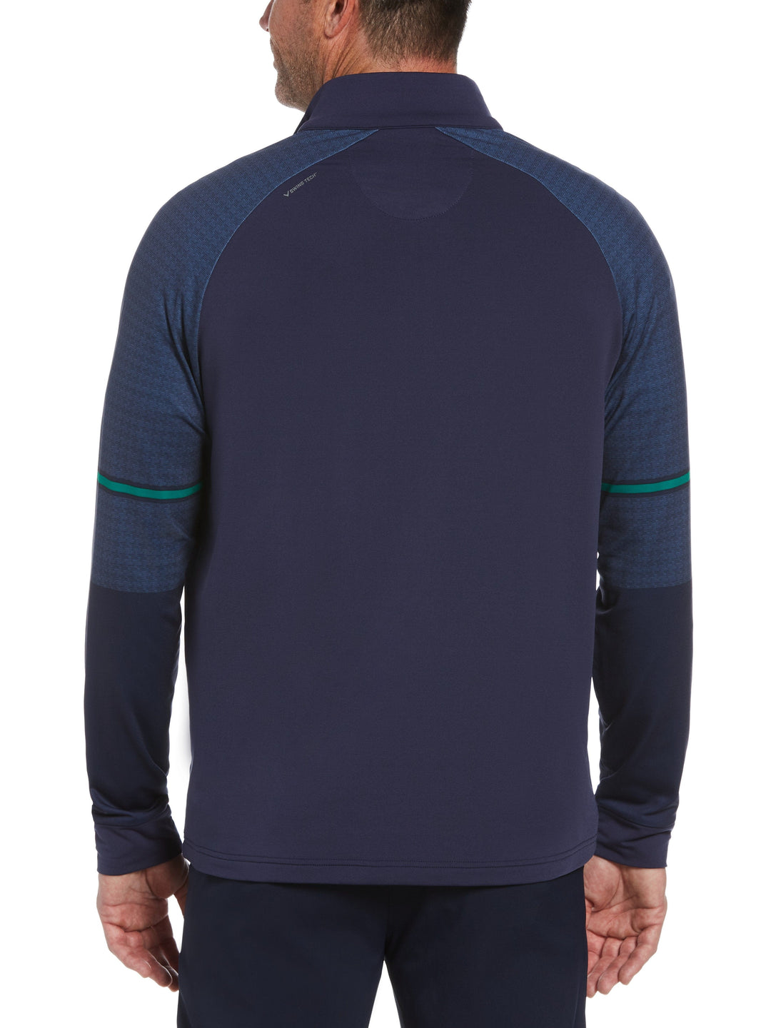 Men's Textured Fleece Quarter Zip Golf Pullover