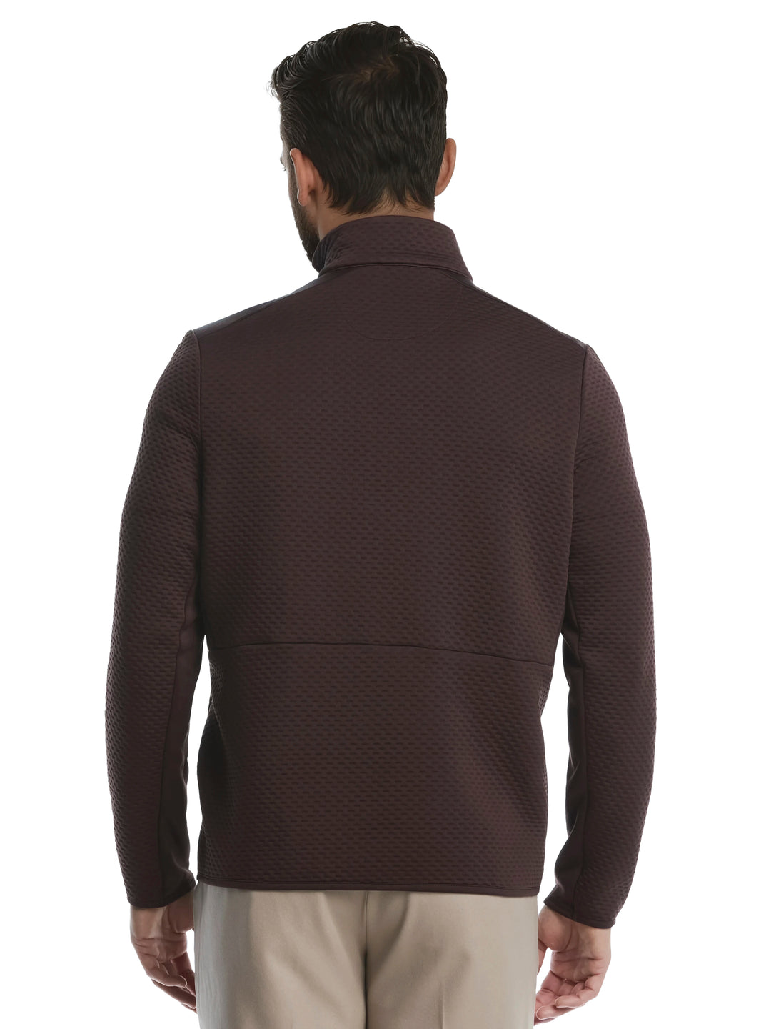Men's Textured Quarter Zip Golf Base Layer