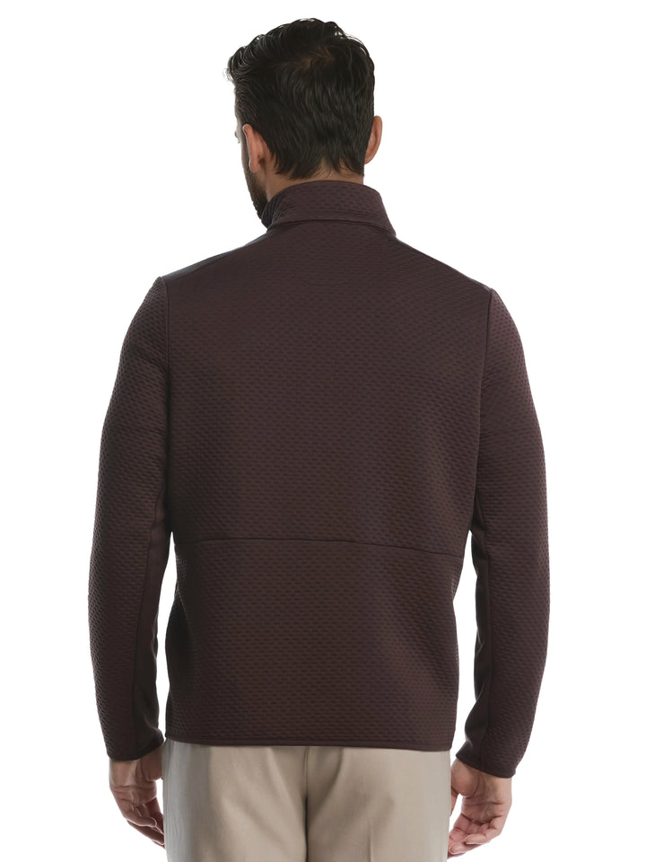 Men's Textured Quarter Zip Golf Base Layer