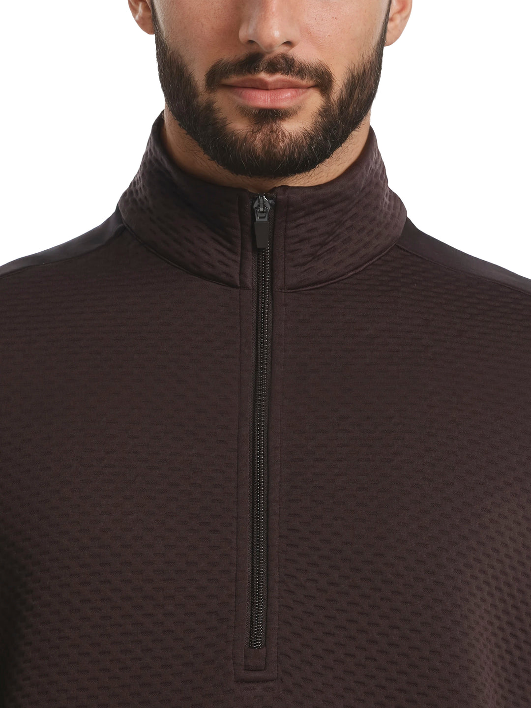Men's Textured Quarter Zip Golf Base Layer