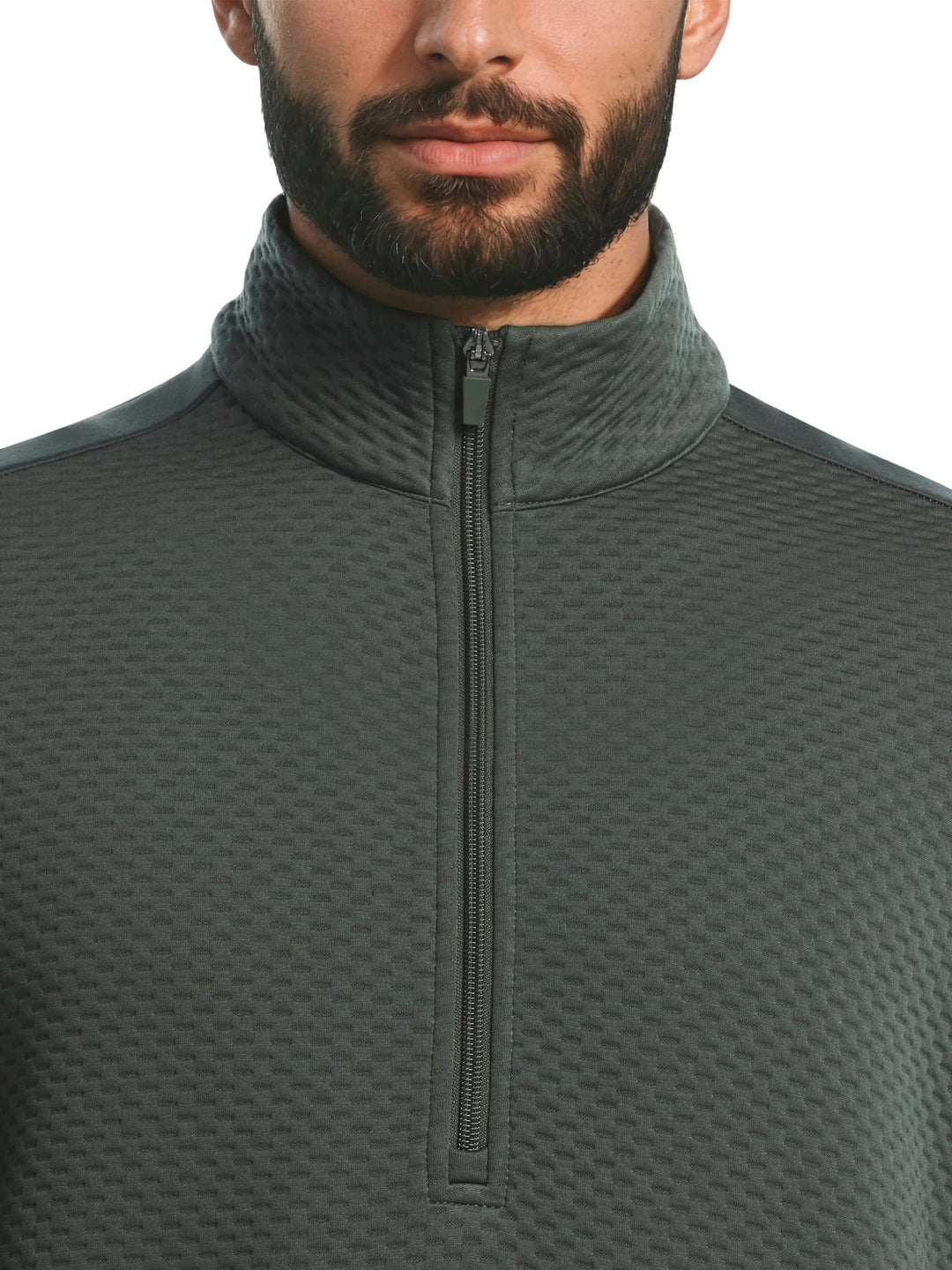 Men's Textured Quarter Zip Golf Base Layer