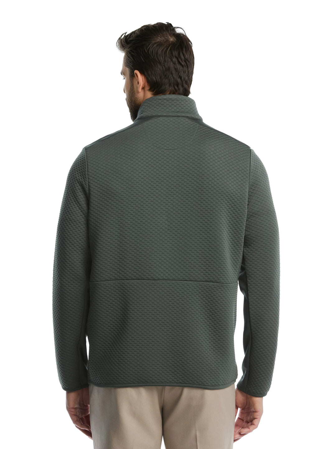 Men's Textured Quarter Zip Golf Base Layer