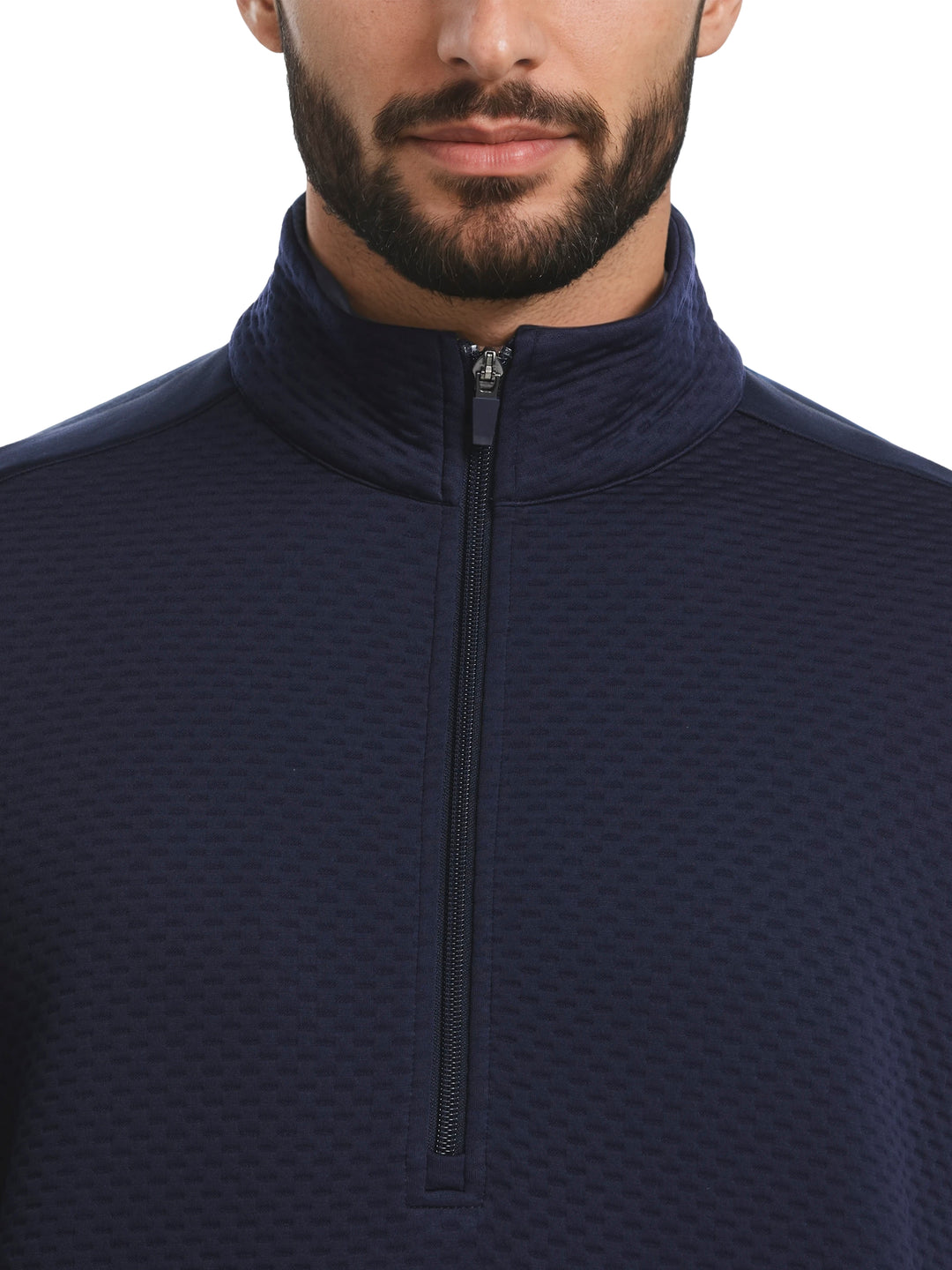 Men's Textured Quarter Zip Golf Base Layer