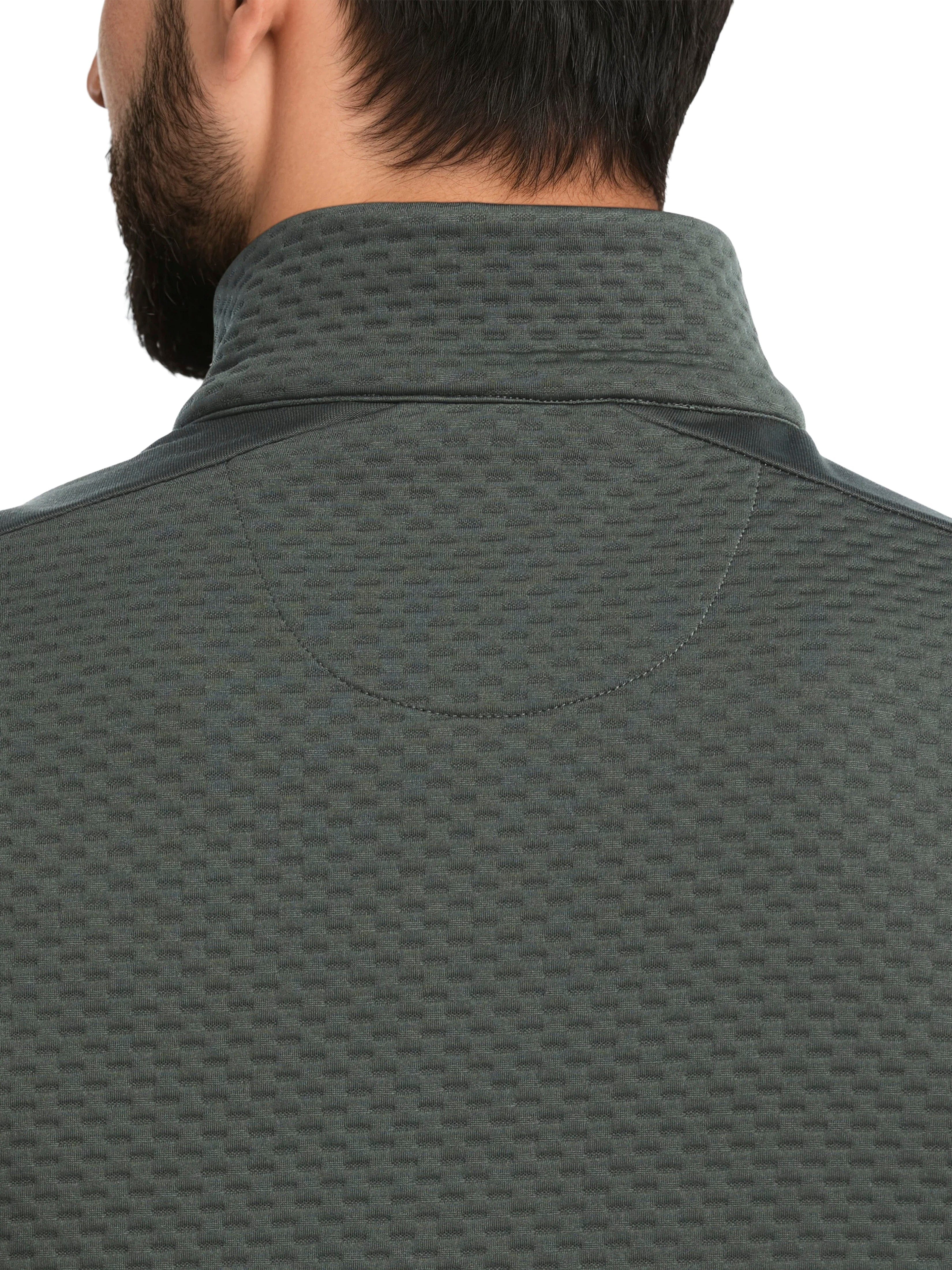 Men's Textured Quarter Zip Golf Base Layer – Golf Apparel Shop
