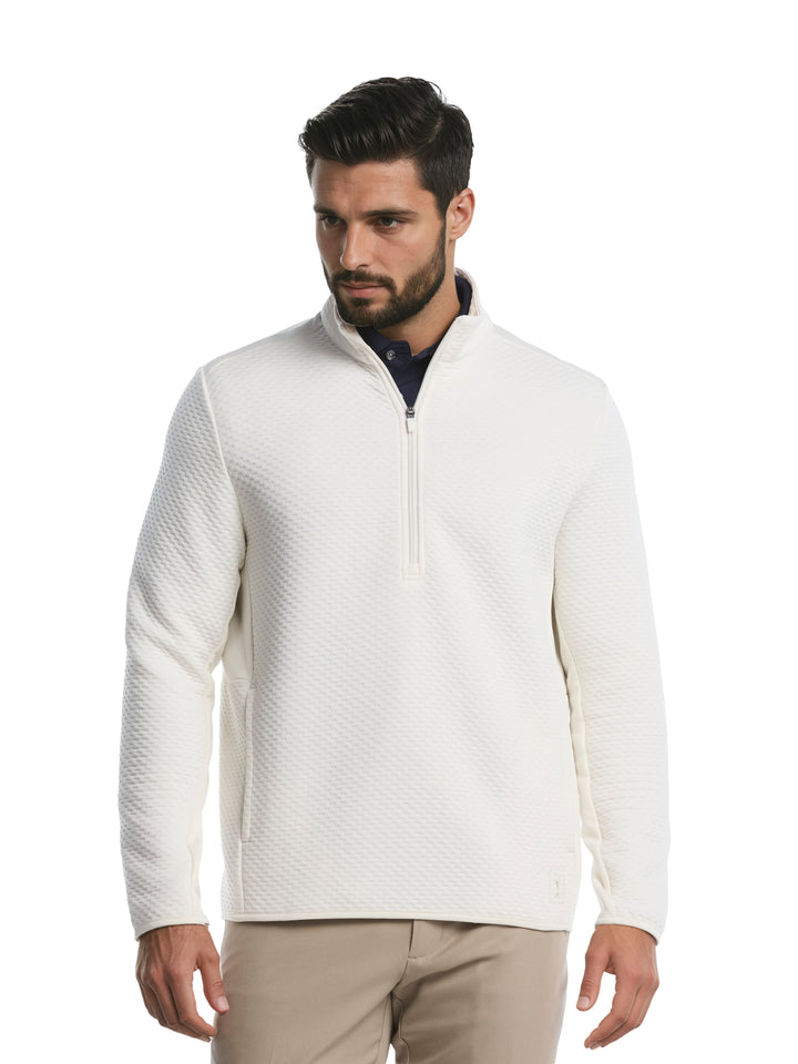 Men's Textured Quarter Zip Golf Base Layer