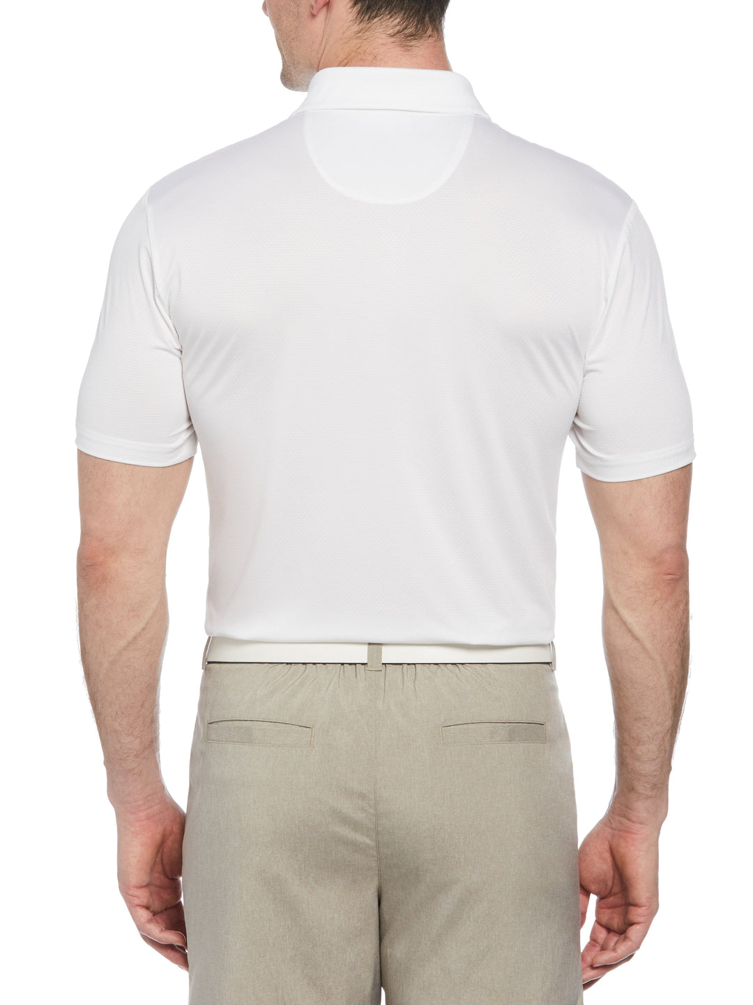 Men's Textured Solid Polo