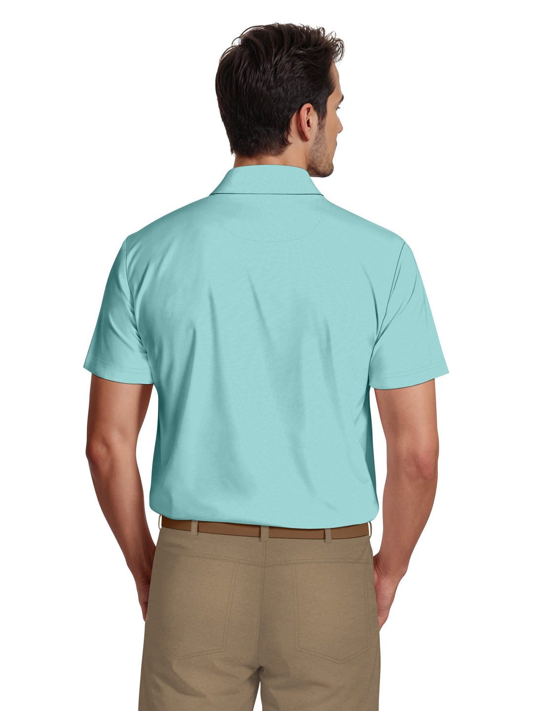 Men's Textured Solid Polo