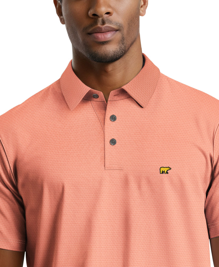 Men's Textured Solid Polo
