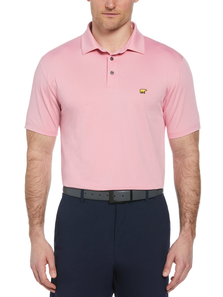Men's Textured Solid Polo