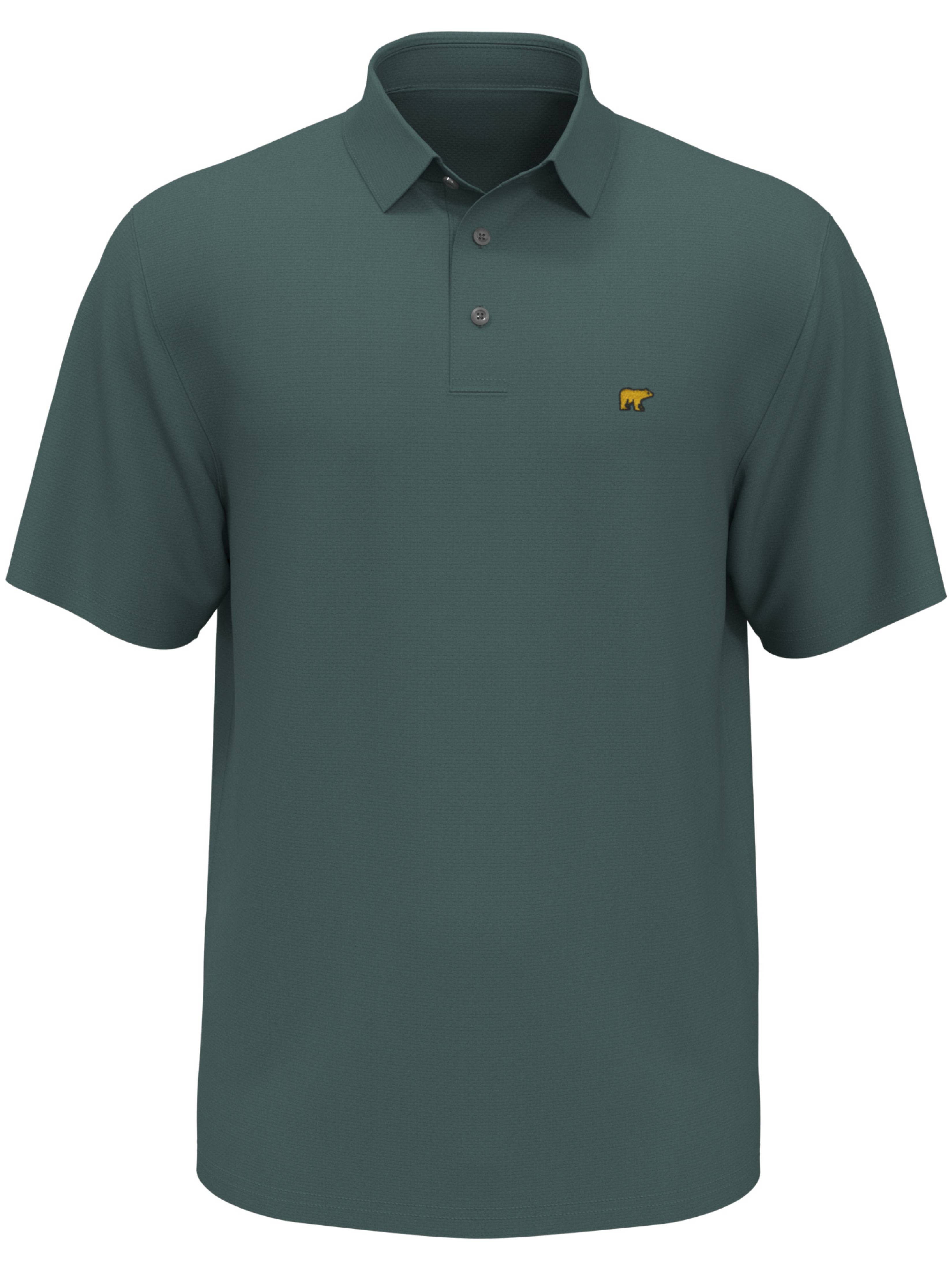 Men's Textured Solid Polo – Golf Apparel Shop