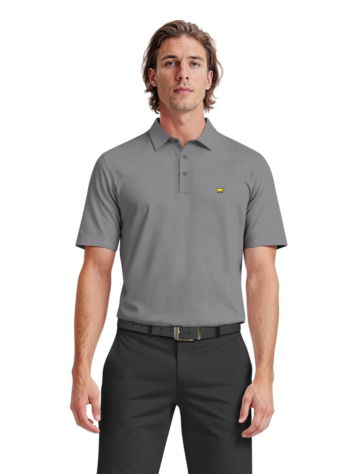 Men's Textured Solid Polo