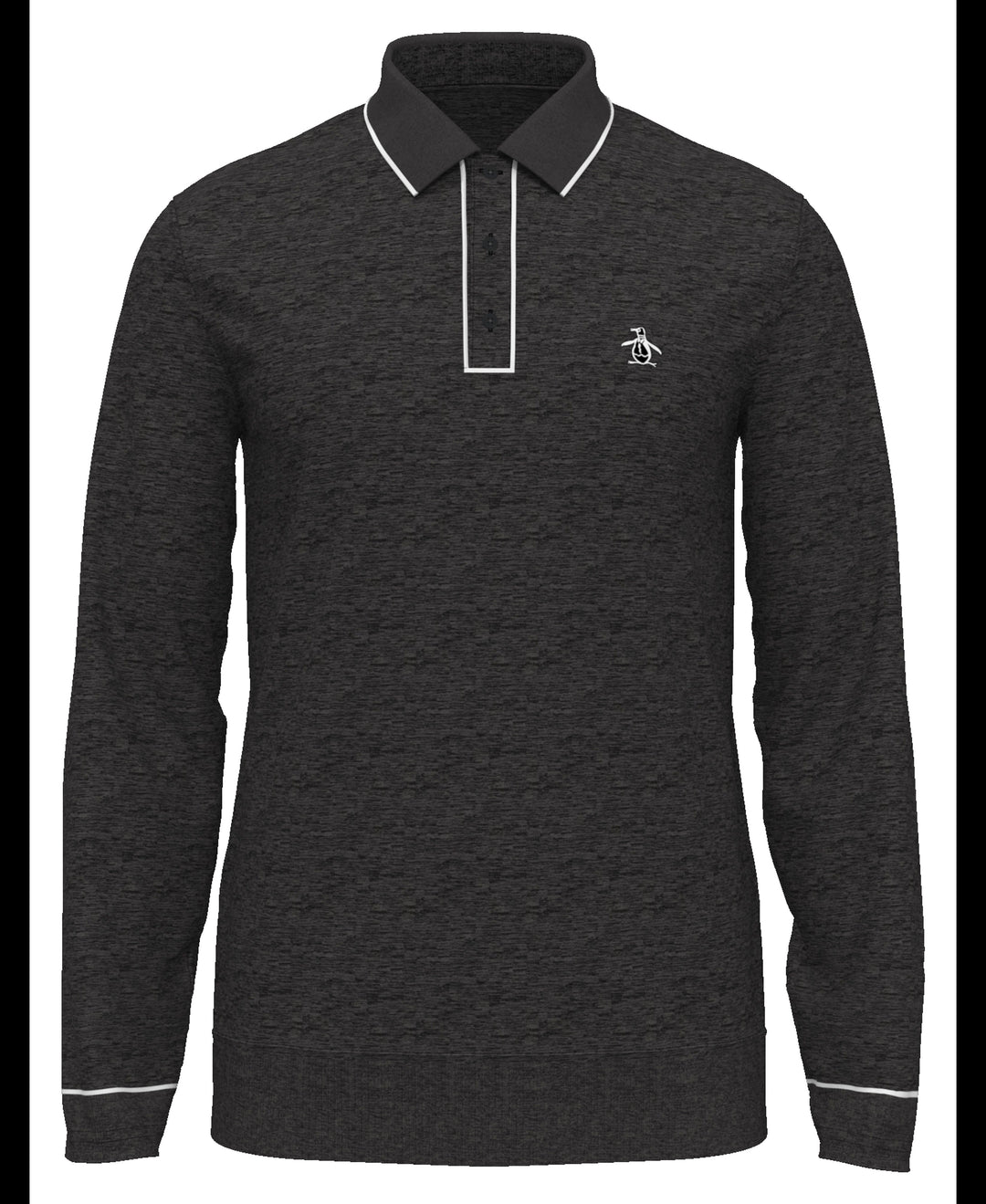 The Earl Merino Wool Blend Golf Sweater (Dark Caviar Heather) 
