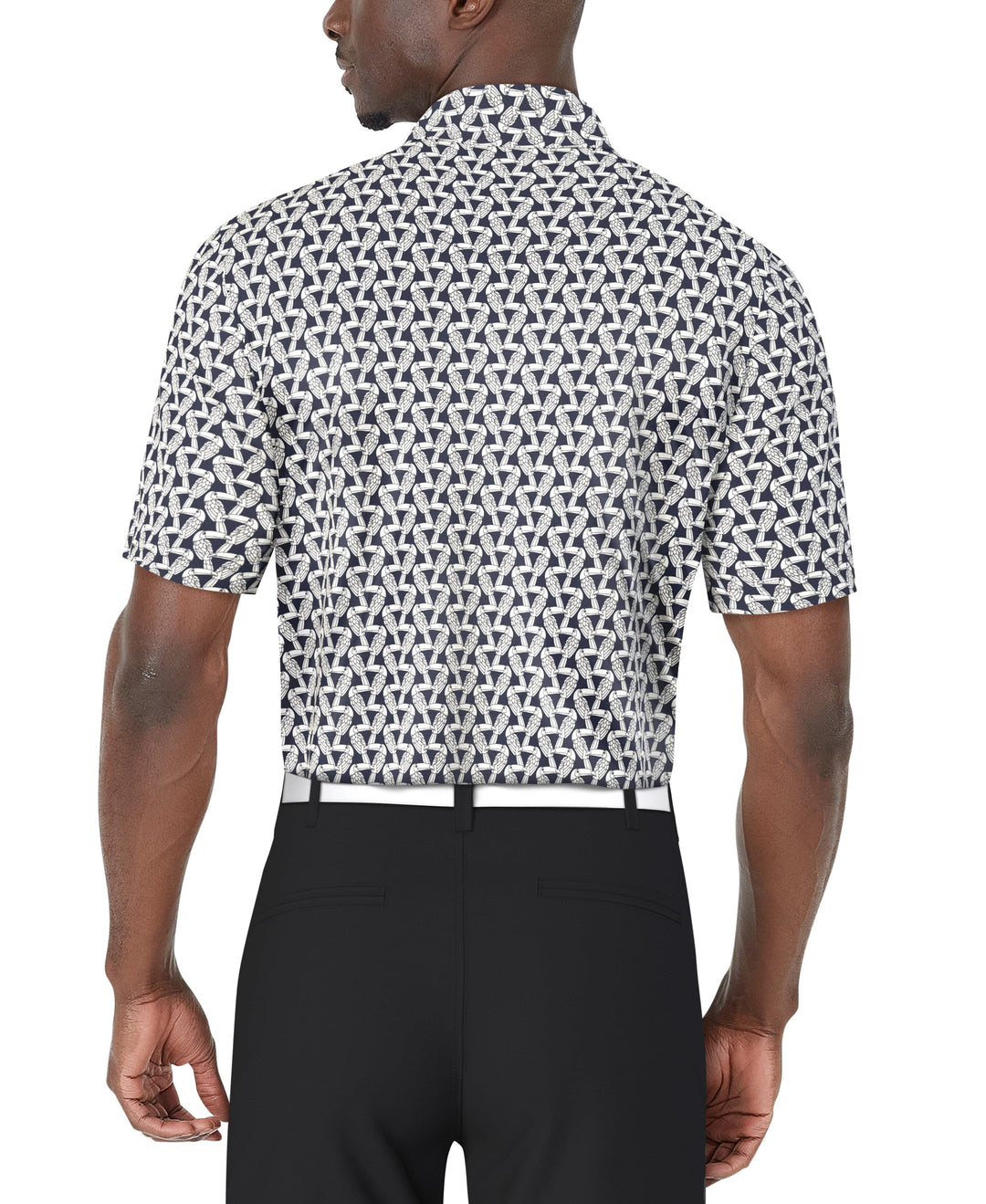 Toucan Print Golf Polo (Peacoat) 