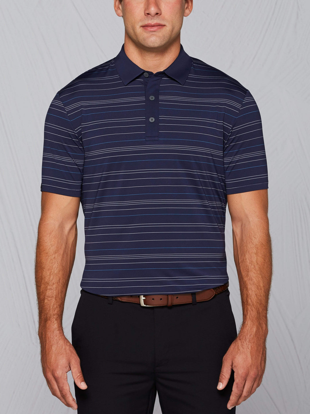 Men's Tour Authentic 4 Color Striped Polo