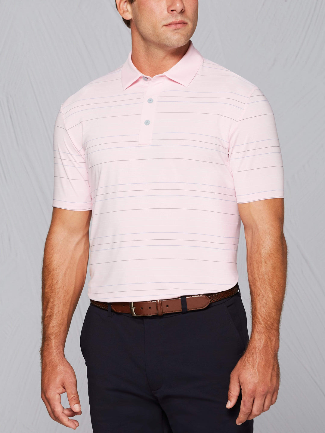 Men's Tour Authentic 4 Color Striped Polo