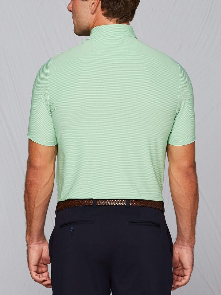 Men's Tour Authentic Heather Striped Polo