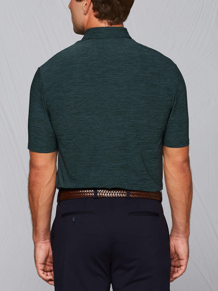 Men's Tour Authentic Heather Striped Polo