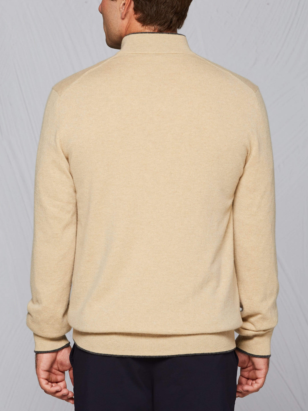 Men's Tour Authentic Quarter Zip Cashmere Golf Windstopper