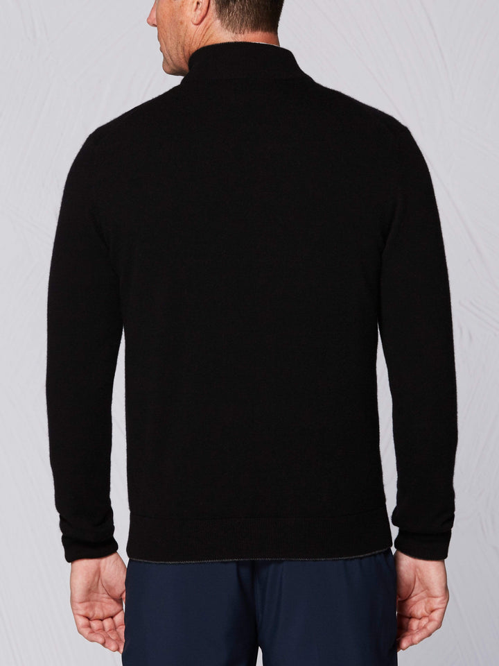Men's Tour Authentic Quarter Zip Cashmere Golf Windstopper