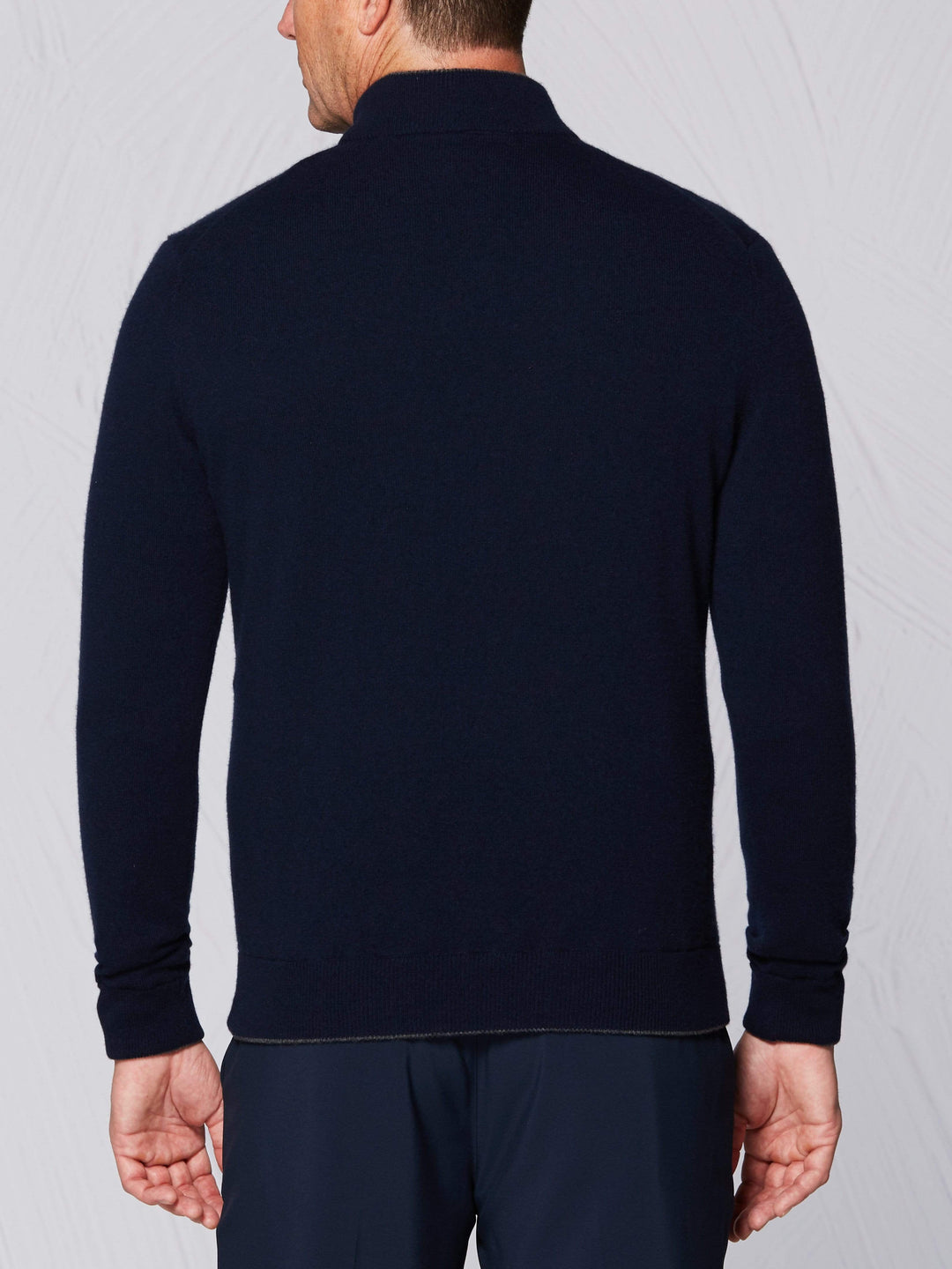 Men's Tour Authentic Quarter Zip Cashmere Golf Windstopper