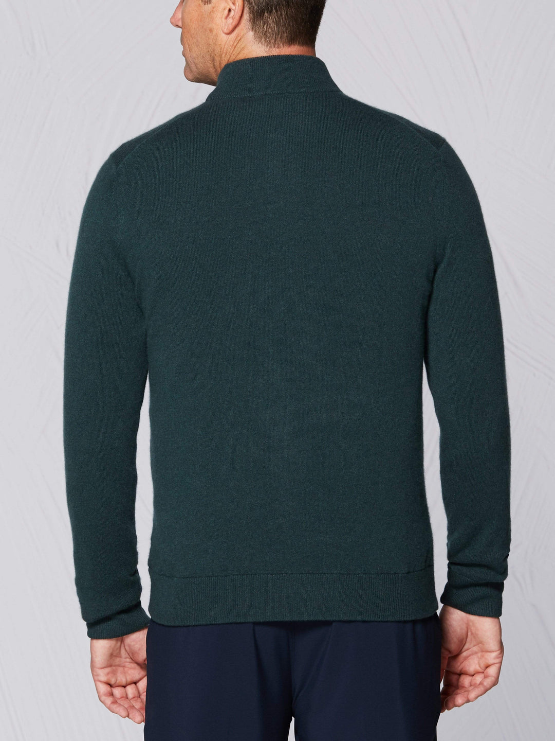 Men's Tour Authentic Quarter Zip Cashmere Golf Windstopper