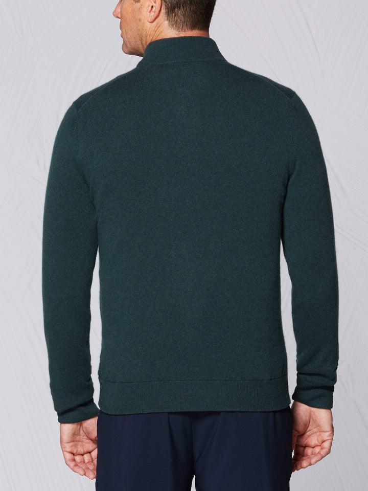 Men's Tour Authentic Quarter Zip Cashmere Golf Windstopper