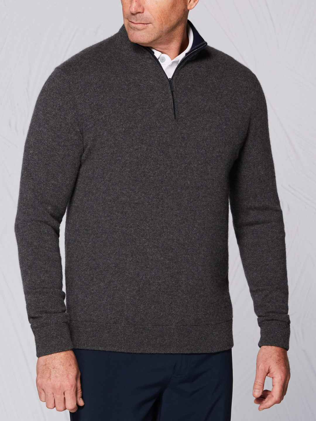 Men's Tour Authentic Quarter Zip Cashmere Golf Windstopper