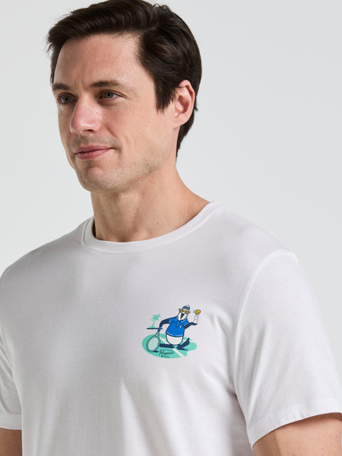 Men's Trademark Graphic Tennis Tee (Bright White) 