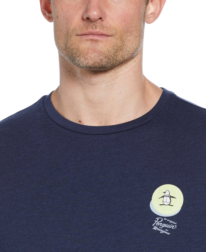 Trademark Graphic Tennis Tee (Black Iris Bijou Hthr) 