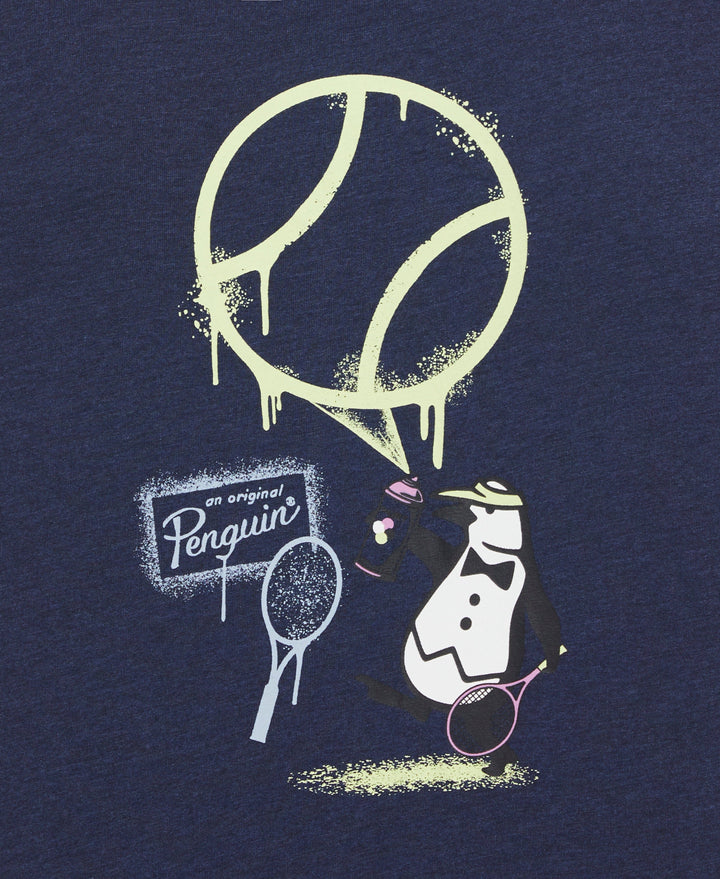 Trademark Graphic Tennis Tee (Black Iris Bijou Hthr) 