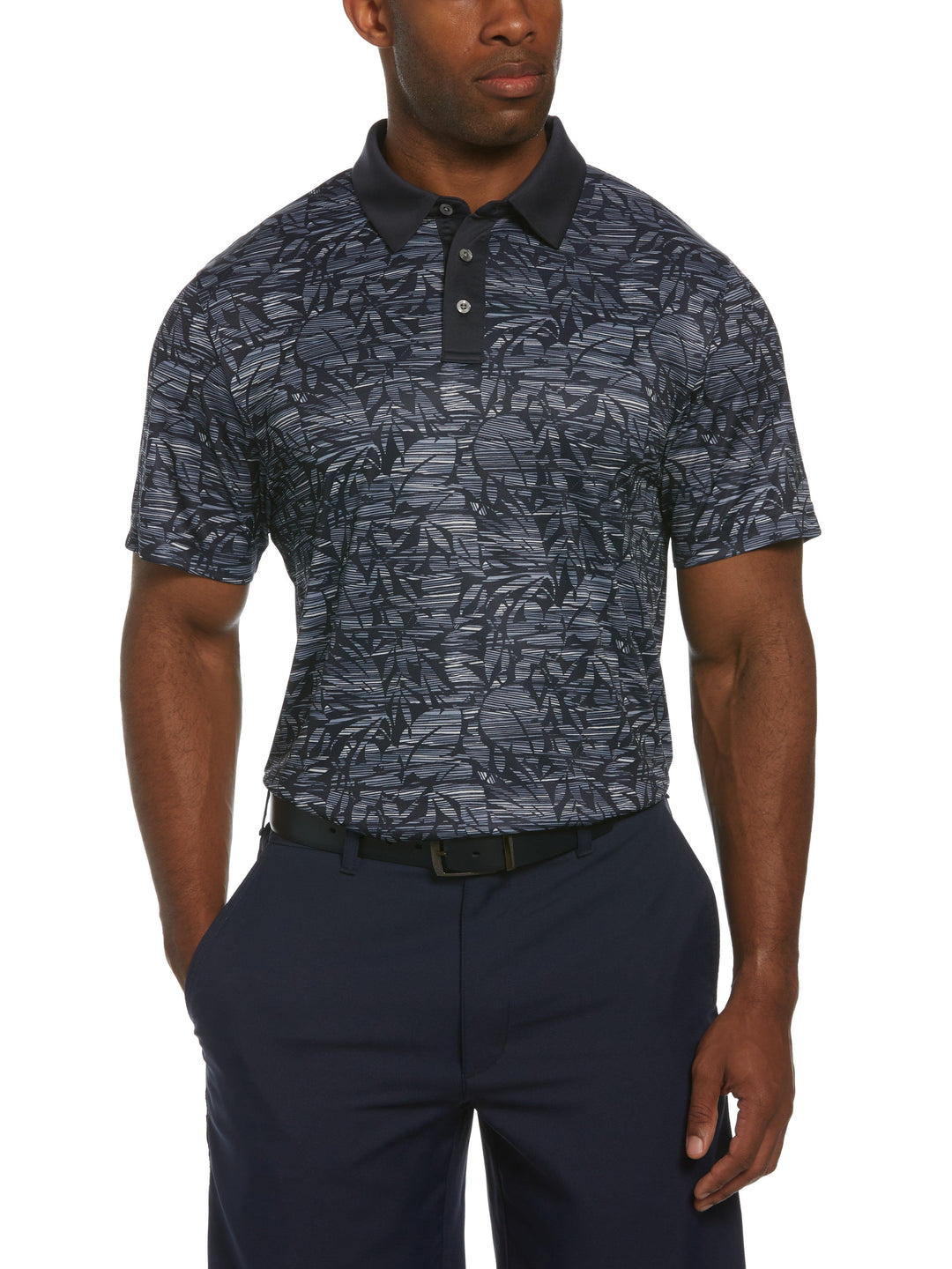 Men's Transformed Tropical Print Golf Polo