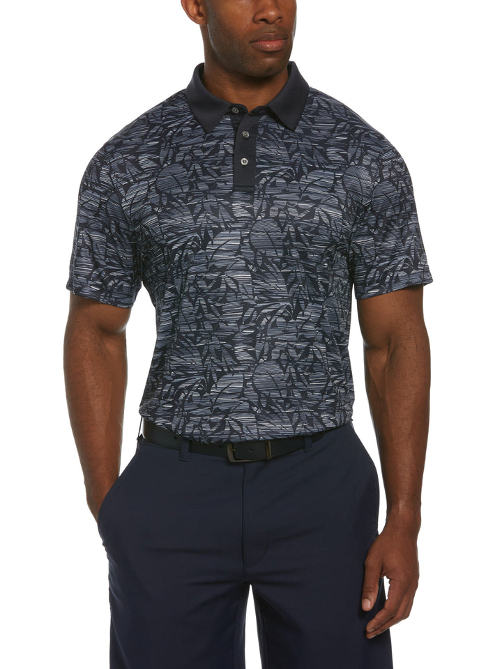 Men's Transformed Tropical Print Golf Polo