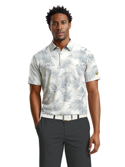 Men's Tropical Leaf Polo