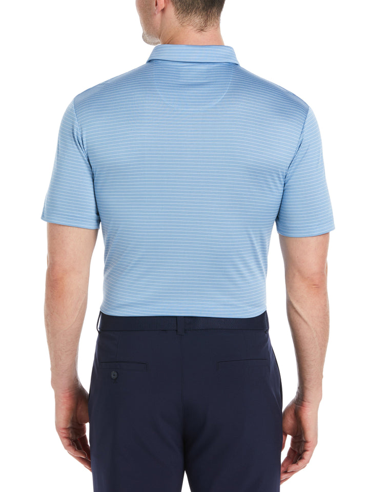 Men's Two Color Stripe Golf Polo