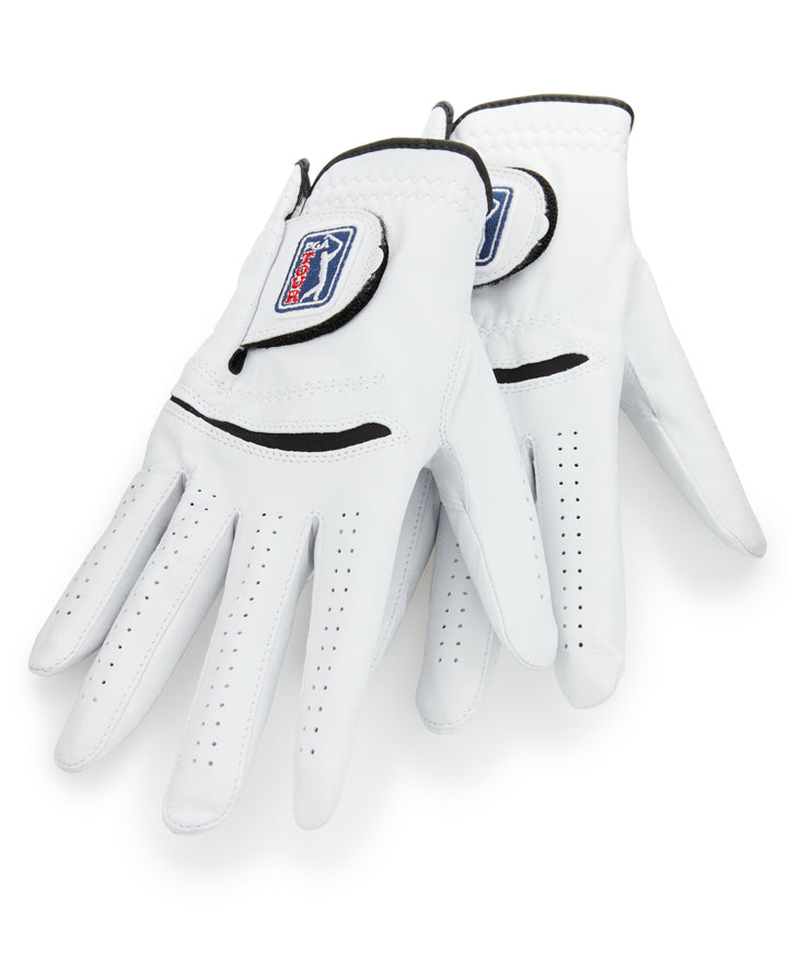 Two Pack Men's Leather Glove - Left (Bright White) 