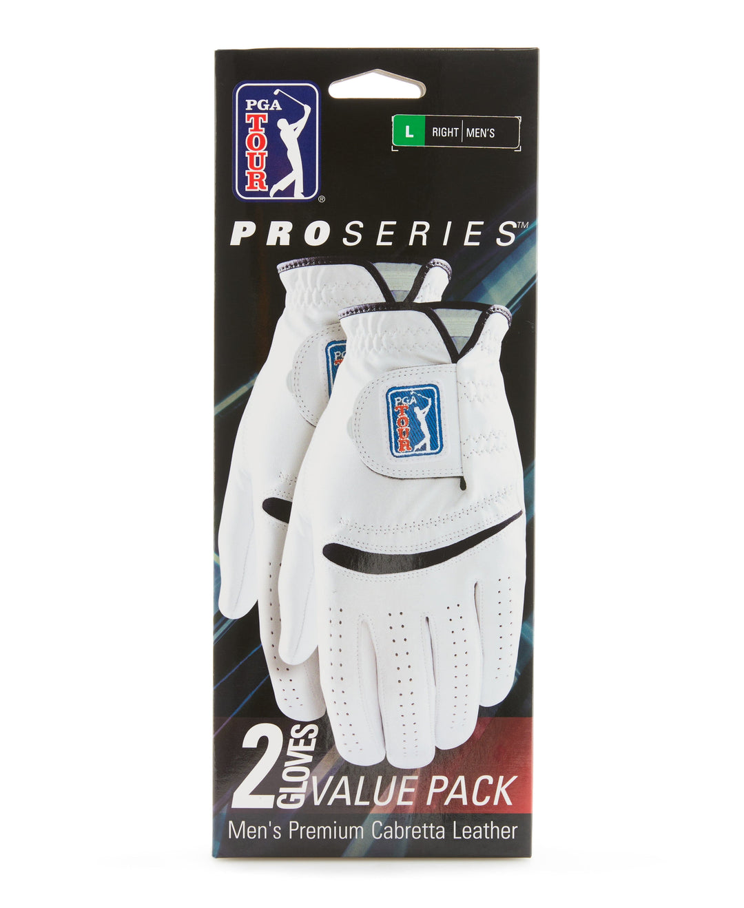 Two Pack Men's Leather Glove - Right (Bright White) 