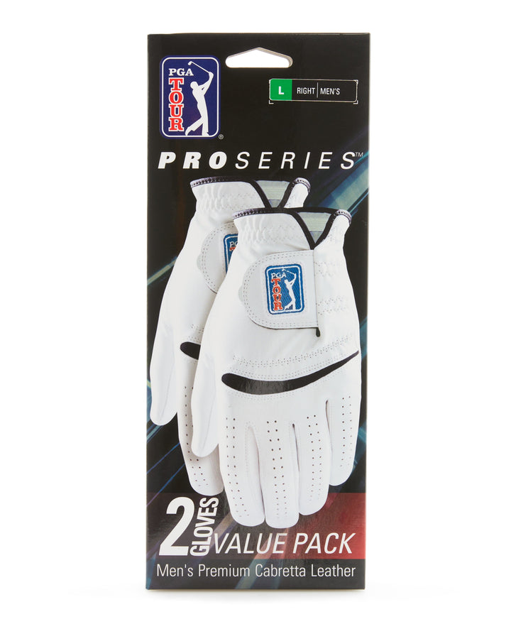 Two Pack Men's Leather Glove - Right (Bright White) 