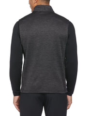 Men's Two Tone Space Dye Full Zip Golf Vest