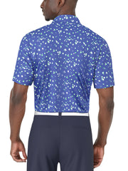 UMBRELLA GEO PRINTED POLO (Princess Blue) 