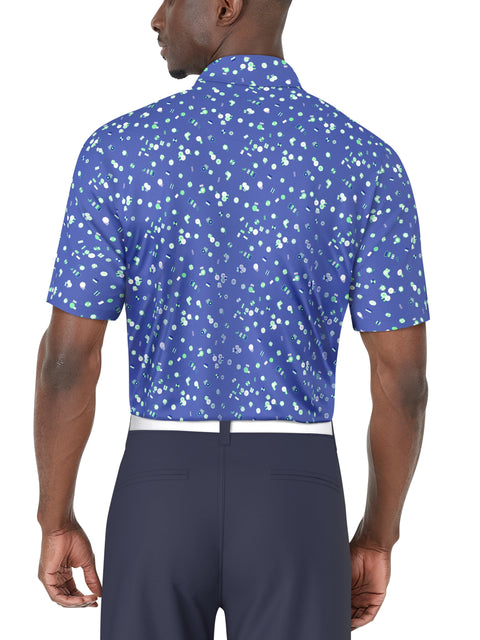 UMBRELLA GEO PRINTED POLO (Princess Blue) 